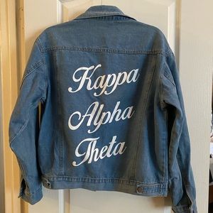Kappa Alpha Theta Oversized Denim Jacket